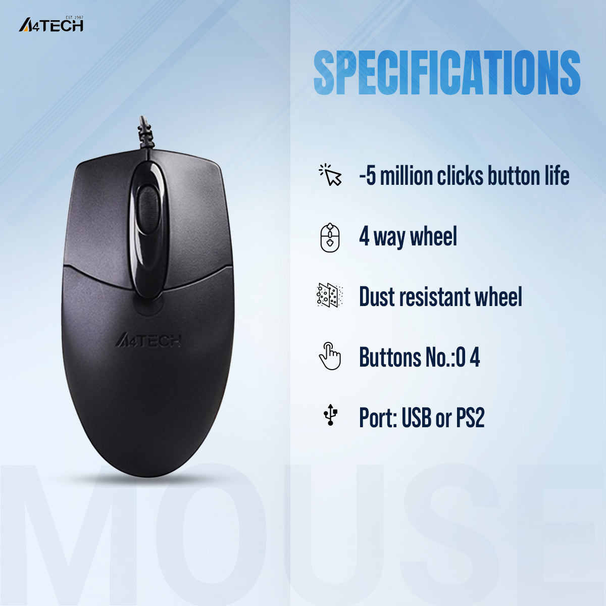 A4tech OP-720 Wired Mouse